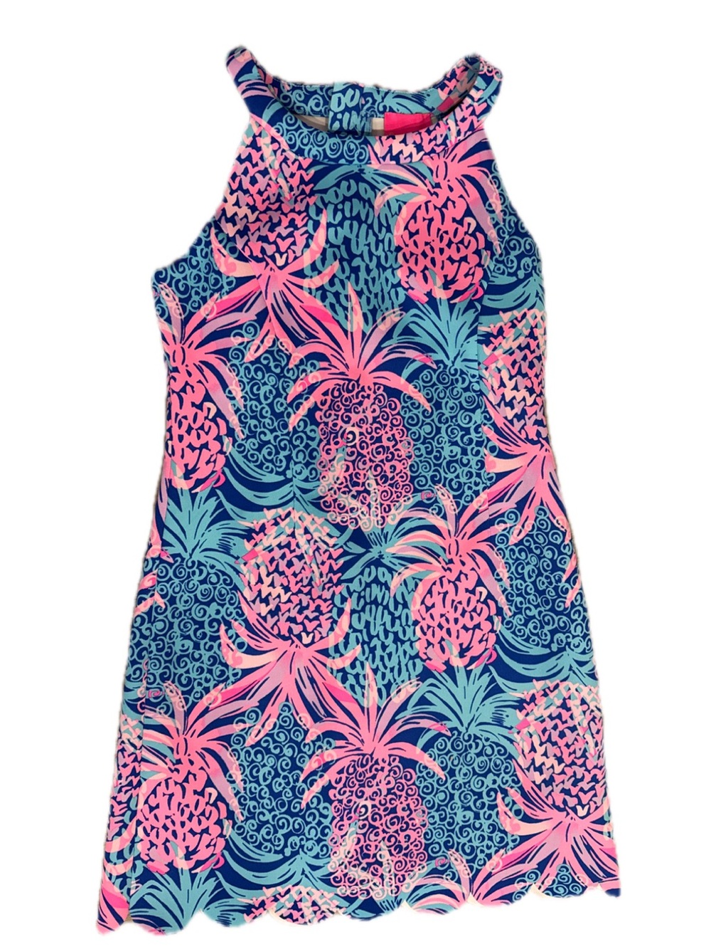 Lilly Pulitzer Sophelia Shift- Borealis Blue Tropic Down Low Girls Size 10